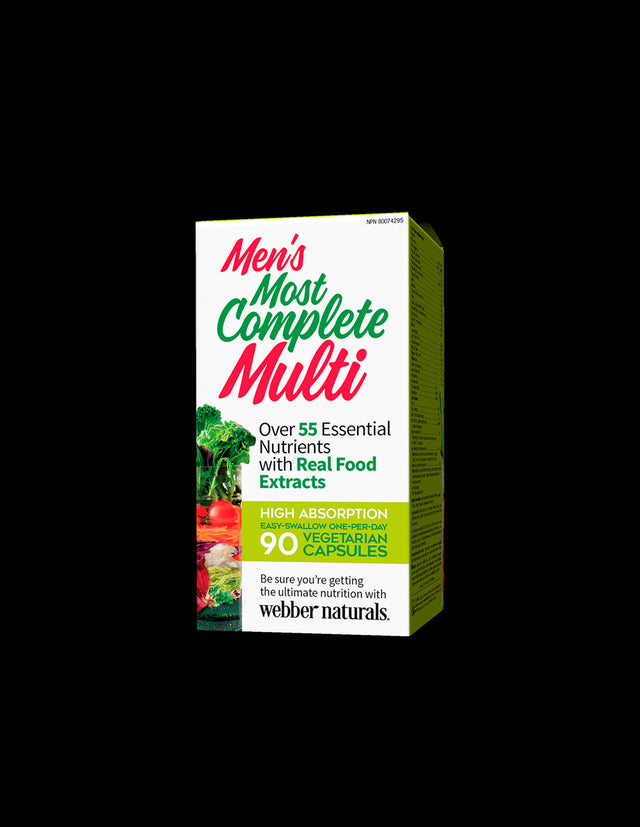 Мултивитамин за мъже - Мen’s Most Complete Multi, 90 V капсули Webber Naturals - Nutra Best Bulgaria