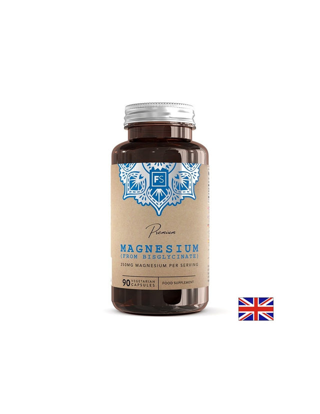 Мускулна, сърдечна и нервна система - Магнезий (бисглицинат), 125 mg х 90 капсули - Nutra Best Bulgaria