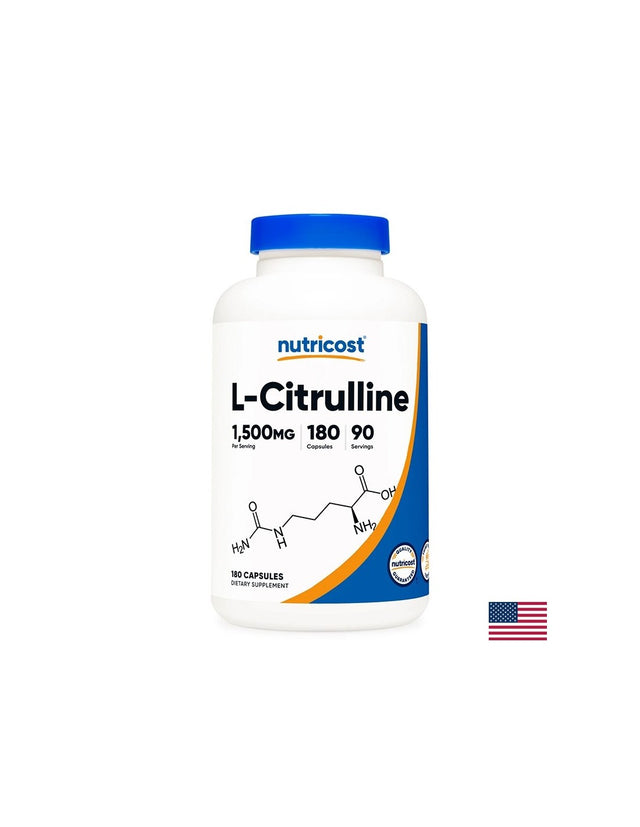 Мускулна сила и сърдечно здраве - L- Цитрулин, 750 mg х 180 капсули - Nutra Best Bulgaria