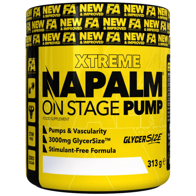 NAPALM On Stage Pump | Stim-Free Pre-Workout Formula - 313 грама  FA Nutrition - Nutra Best Bulgaria