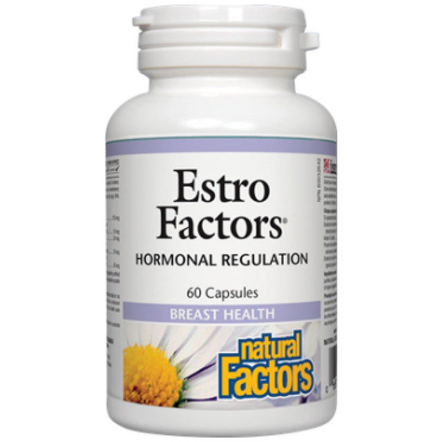 Estro Factors 305 mg 60 капсули  Natural Factors - Nutra Best Bulgaria