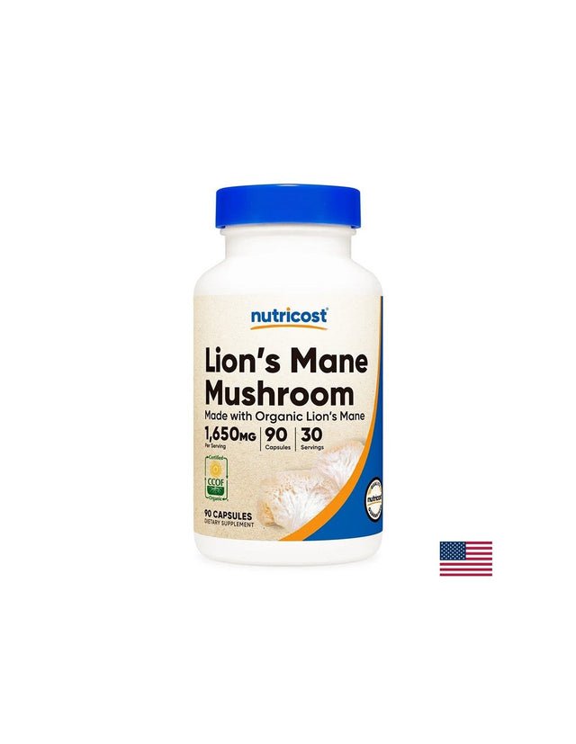 Нервна и мозъчна функция - Лъвска грива - Lion's Mane, 90 капсули - Nutra Best Bulgaria