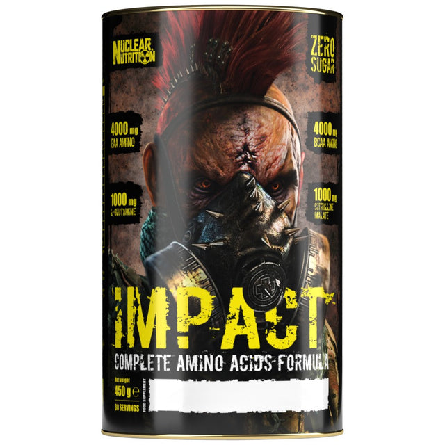 Nuclear Impact | Complete Amino Acids Formula - BCAA, EAA, Glutamine, Citrulline - 450 грама - Nutra Best Bulgaria