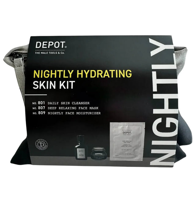 Set Depot: 800 Skin Specifics No. 809, Moisturizing, Night, Cream, For Face, 65 ml + 800 Skin Specifics No. 801, Activated Charcoal, Detoxifying, Cleansing Gel, For Face, 50 ml + 800 Skin Specifics No. 807, Hyaluronic Acid, Nutri-Soothing, Sheet Mask, ...  Depot - Nutra Best Bulgaria