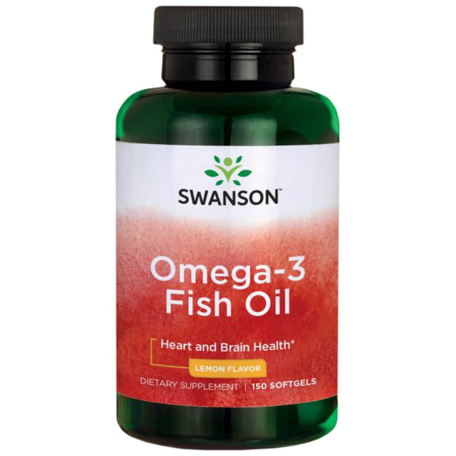 Lemon Flavor Omega 3 1000 mg - 150 Гел капсули  Swanson - Nutra Best Bulgaria