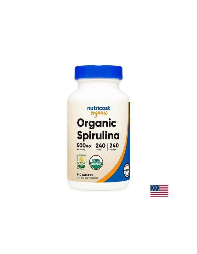 Детоксикация и имунитет - Спирулина organic, 240 таблетки Nutricost  Nutricost - Nutra Best Bulgaria