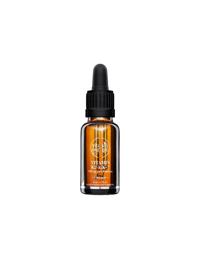 Organic Vitamin K2 Liquid - Витамин К2 течен (органик) 100 µg, 20 ml Vitabay - Nutra Best