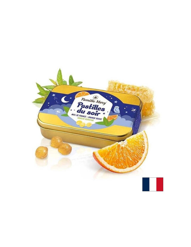 Пастили с пчелен мед, върбинка и сладък портокал – Релакс и спокойствие, 60 g  Famille Mary - Nutra Best Bulgaria