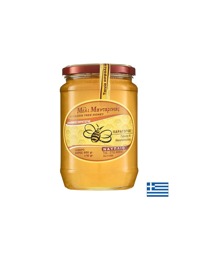 Пчелен мед от Мандариново дърво от полуостров Пелопонес, Гърция/ 950 g - Nutra Best Bulgaria