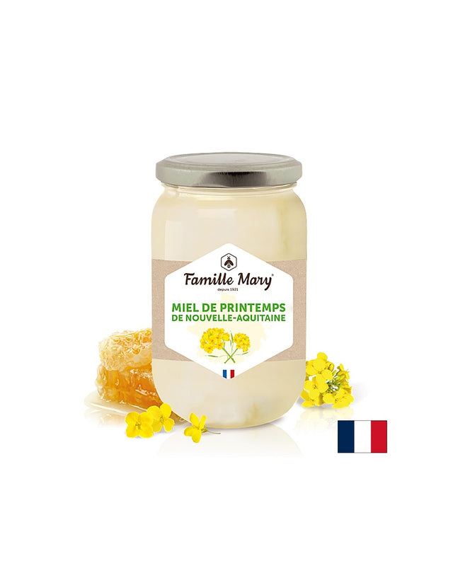 Пчелен мед от пролетни цветя от района на Нова Аквитания (Франция), 500 g - Nutra Best Bulgaria