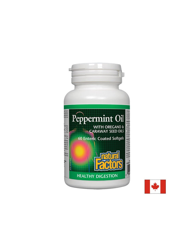 Peppermint Oil with Oregano & Caraway Seed Oils 200 mg - 60 Гел капсули - Nutra Best Bulgaria