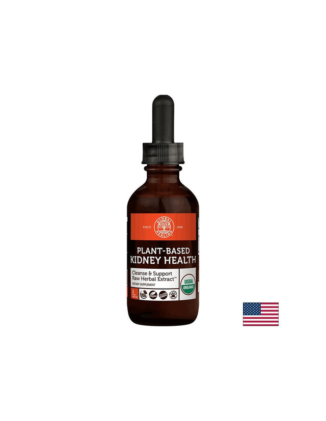 Plant-Based Kidney Health Cleanse & Support Raw Herbal Extract / Билкова смес за здрави бъбреци, 59.2 ml Global Healing - Nutra Best Bulgaria