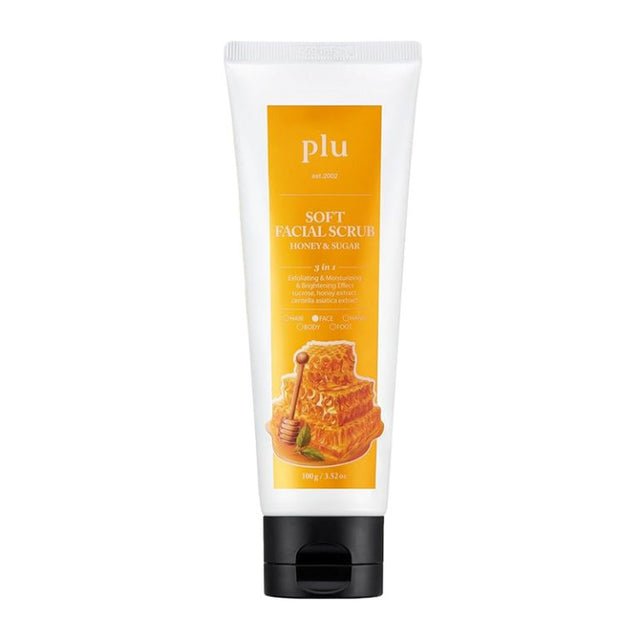 plu - Soft Facial Scrub Honey and Sugar, 100g  plu - Nutra Best Bulgaria