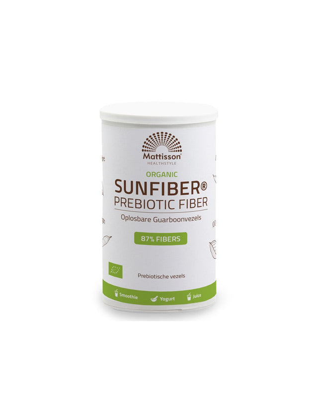 Пребиотични фибри Sunfiber Био, 125 g прах Mattisson Healthstyle - Nutra Best Bulgaria