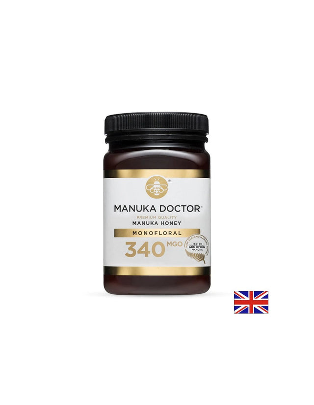 Premium quality monofloral Manuka honey (340 MGO) / Монофлорен мед от манука с премиум качество (340 MGO), 500 g - Nutra Best Bulgaria