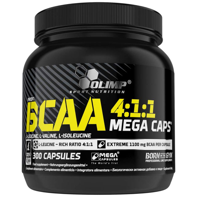 BCAA 4:1:1 Mega Caps 300 капсули - Nutra Best Bulgaria