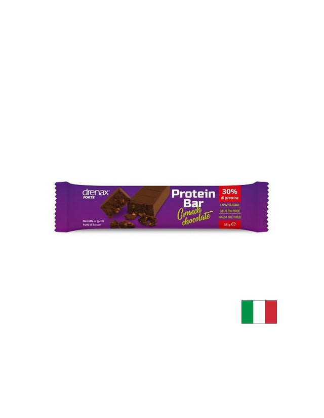 Протеиново барче (30% протеини) с хрупкав шоколад Drenax®, 35 g - Nutra Best Bulgaria