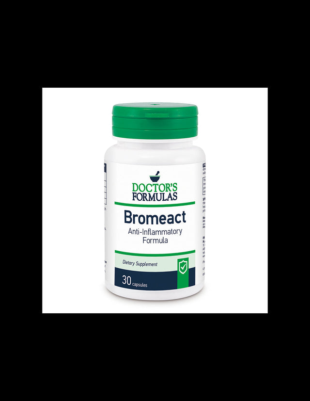 Против възпаления - Бромелаин, босвелия, жълта комунига -  Bromeact, 30 капсули Doctor’s Formulas - Nutra Best Bulgaria