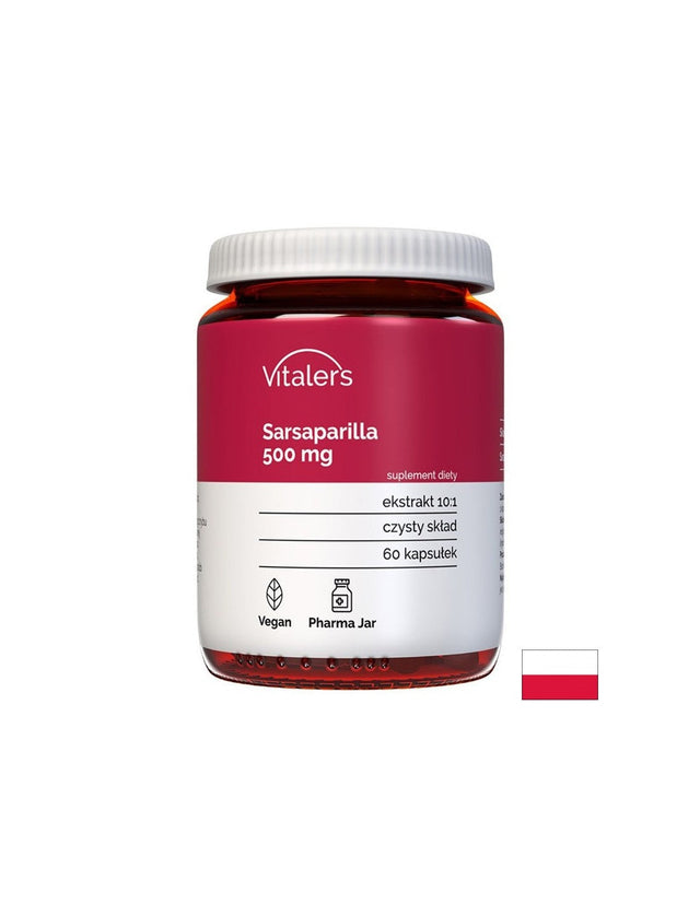 Псориазис и екземи - Сарсапарила, 500 mg х 60 капсули - Nutra Best Bulgaria