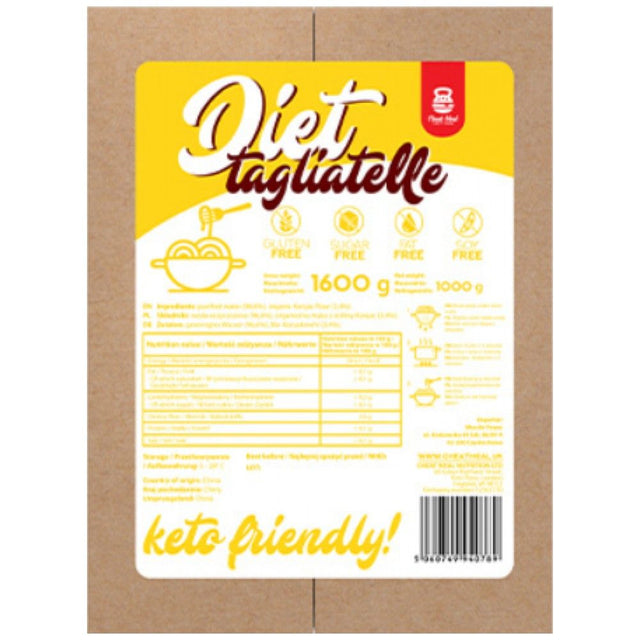 Diet Tagliatelle | Keto Friendly Konjac - 1000 грама - Nutra Best Bulgaria