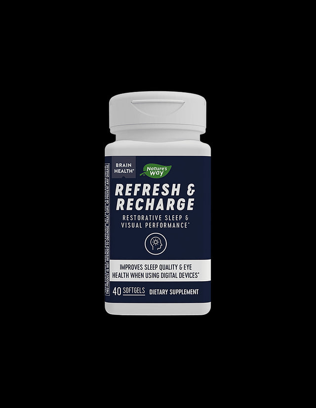 Refresh & Recharge / Срещу умора и безсъние, 40 софтгел капсули Nature’s Way - Nutra Best Bulgaria