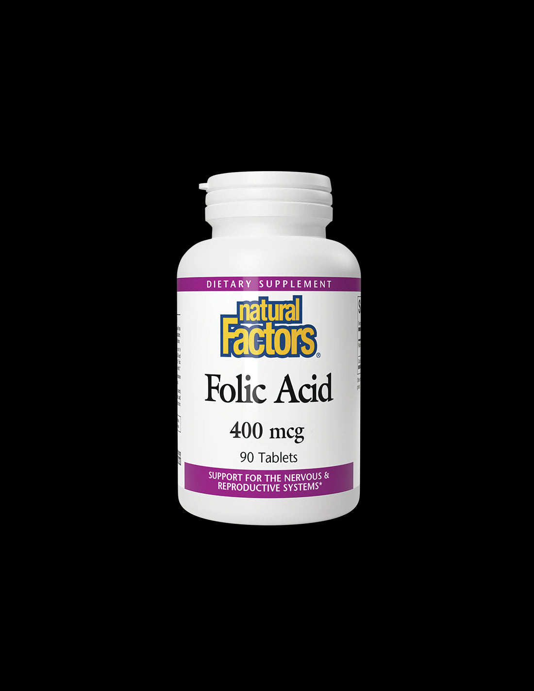 Folic Acid 400 mcg - 90 Таблетки  Natural Factors - Nutra Best Bulgaria
