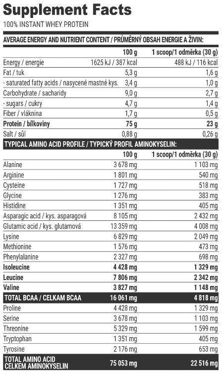 100% Instant Whey Protein - 2000 грама - Nutra Best