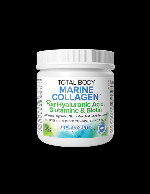 Рибен колаген на прах, с хиалуронова киселина, глутамин и биотин - Total Body Collagen™, 135 g Natural Factors - Nutra Best Bulgaria