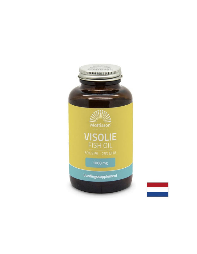 Рибено масло 1000 mg - EPA 455 mg/ DHA 230 mg, 60 капсули Mattisson Healthstyle - Nutra Best Bulgaria