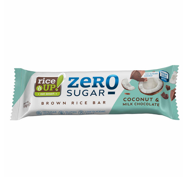 RiceUP! ZERO SUGAR - Оризов бар 18 g  RiceUP! - Nutra Best Bulgaria