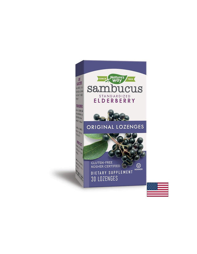 Sambucus Original Lozenges 200mg - 30 капсули  Nature’s Way - Nutra Best Bulgaria