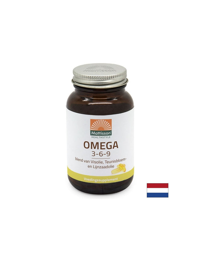 Сърдечна и мозъчна функция - Омега-3-6-9, 60 капсули Mattisson Healthstyle - Nutra Best Bulgaria