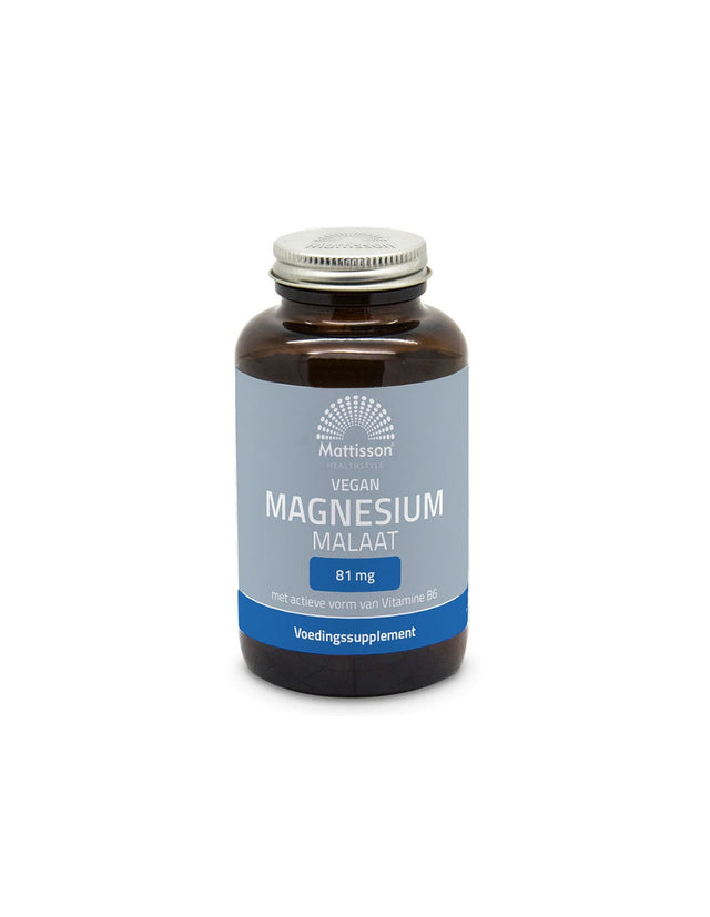 Сърдечна, нервна и мускулна функция - Магнезий (малат), 90 капсули Mattisson Healthstyle - Nutra Best Bulgaria