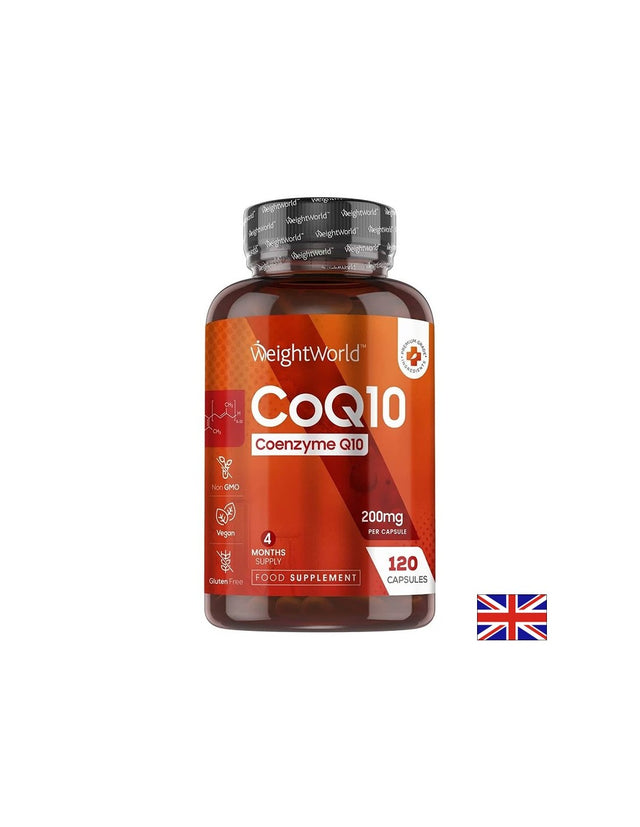 Сърдечно-съдово здраве - Коензим Q10-200 mg, 120 капсули - Coq10 - Nutra Best Bulgaria
