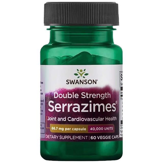 Optimum Potency Serrazimes 40,000 Units 66.7 mg 60 капсули  Swanson - Nutra Best Bulgaria