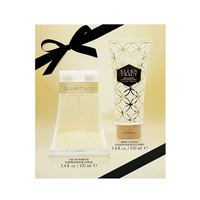 Set Ellen Tracy: Classic, Eau De Parfum, For Women, 100 ml + Classic, Hydrating, Body Lotion, 100 ml