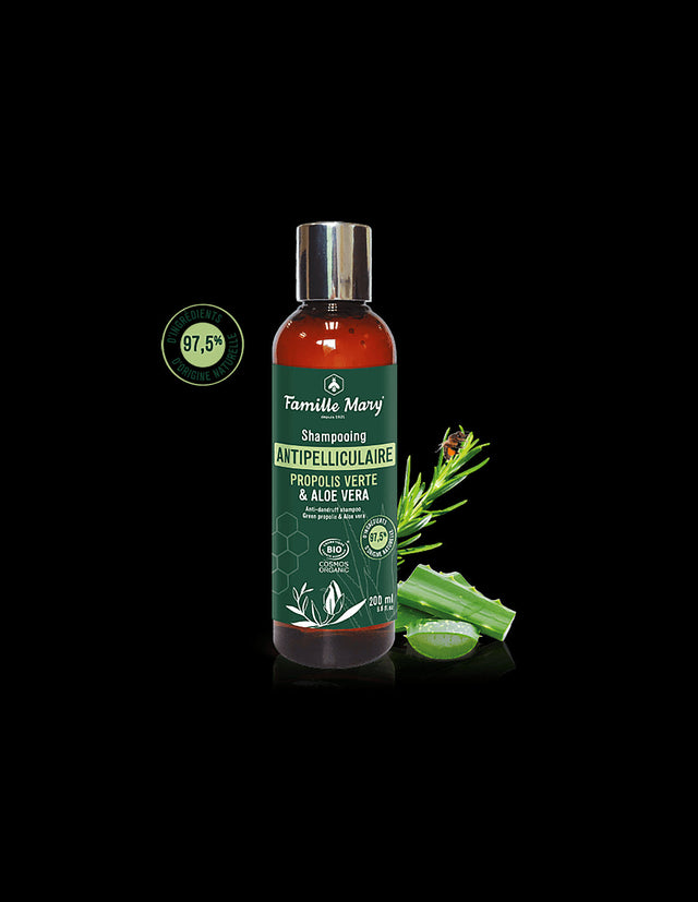 Био шампоан против пърхот с алое вера и зелен прополис, 200 ml - Nutra Best Bulgaria