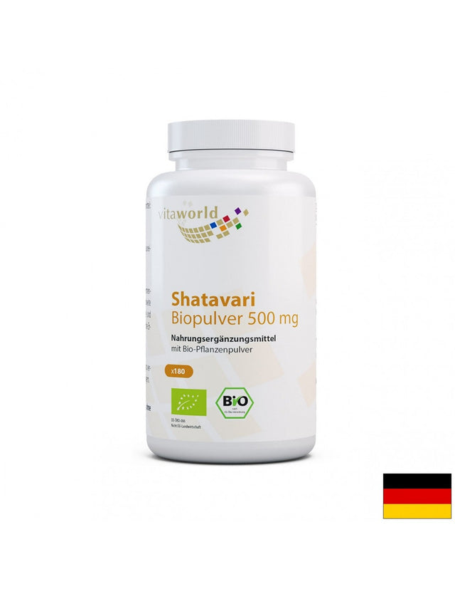 Shatavari / Шатавари 500 mg, 180 капсули  Vita World - Nutra Best Bulgaria