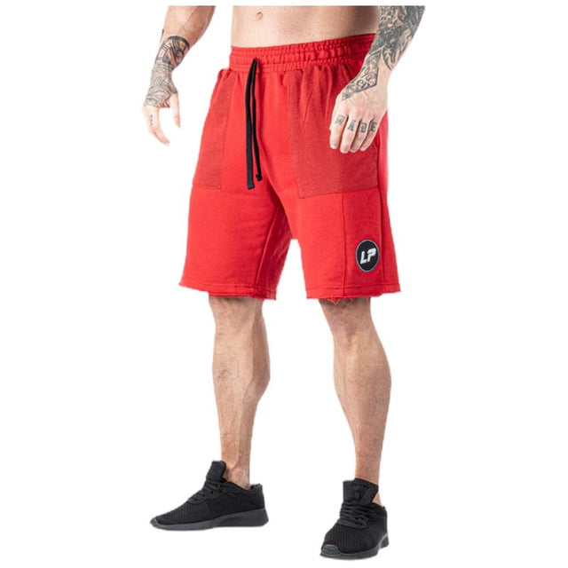 Legal Power Shorts Barcode Ottomix Knitted Rain Mesh / Шорти за трениране / Червени - Red - Nutra Best Bulgaria