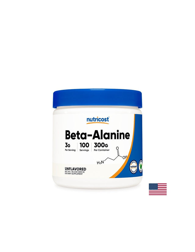 Сила и издръжливост - Бета аланин (Beta-Alanine), 300 g прах Nutricost - Nutra Best Bulgaria