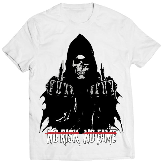 Skull Labs T-Shirt | White-Silver - Nutra Best Bulgaria