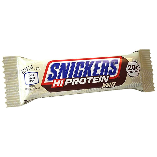 Snickers Hi-Protein Bar / White - 57 грама - Nutra Best Bulgaria
