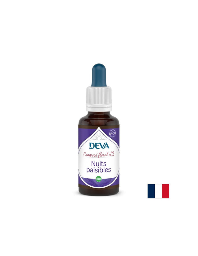 Спокойни нощи, капки по метода на Бах № 2, 30 ml - Nutra Best Bulgaria