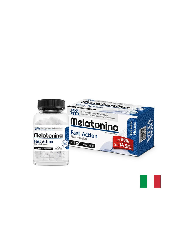 Срещу безсъние - Мелатонин 1 mg + Витамин В, 100 таблетки - Nutra Best Bulgaria