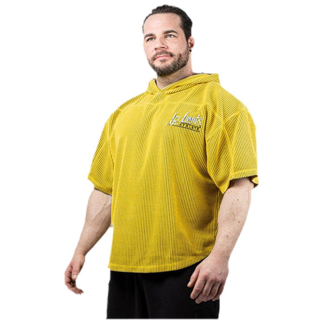 Legal Power Stone Wash Rag Top Hoodie ''Boston'' / Горнище с качулка / Жълто - Yellow  Legal Power - Nutra Best Bulgaria