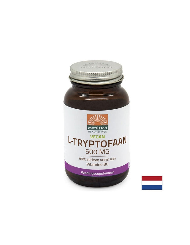 Стрес и безсъние - Л-Триптофан, 500 mg x 60 капсули Mattisson Healthstyle - Nutra Best Bulgaria