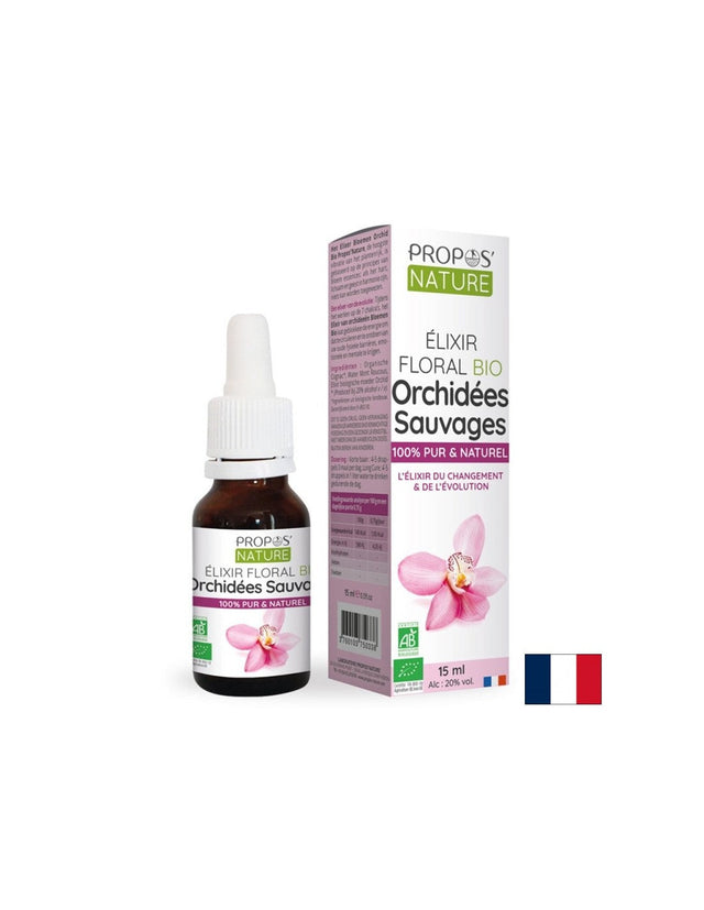 Стрес и добро настоение - Флорален еликсир от Орхидея БИО, капки, 15 ml Propos’Nature - Nutra Best Bulgaria
