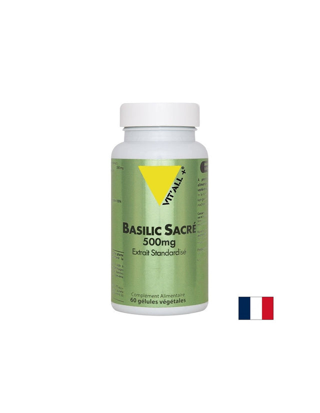Стрес и добро настроение - Свещен босилек (Тулси), 500 mg х 60 капсули - Nutra Best Bulgaria