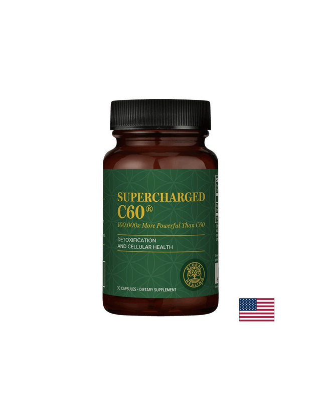 Supercharged C60® - Микроактивиран активен въглен, 30 капсули Global Healing - Nutra Best Bulgaria