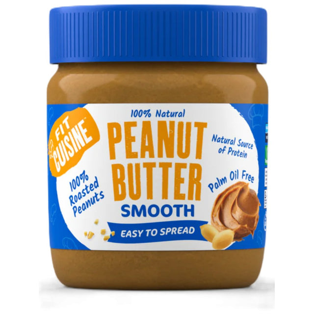 Fit Cuisine 100% Peanut Butter - Smooth - 350 грама - Nutra Best Bulgaria